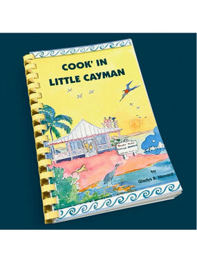 Cookin in Little Cayman Gladys Howard Signed 1996 Spiral Cookbook VTG
